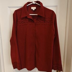 TRADITION Burgundy Women's Blouse